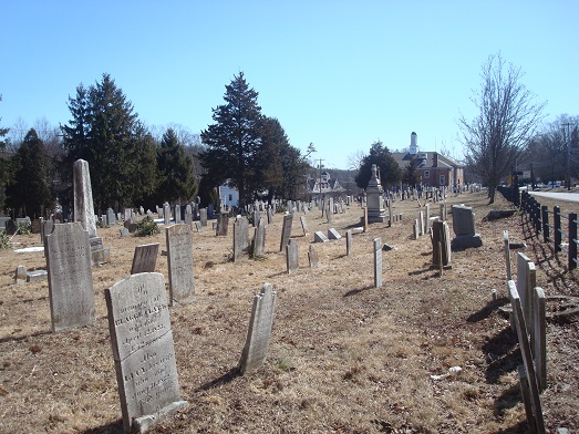 View of the cemetery from the church