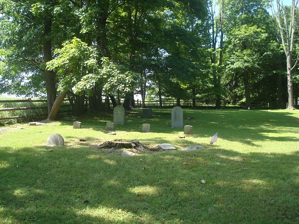 Left side of the cemetery