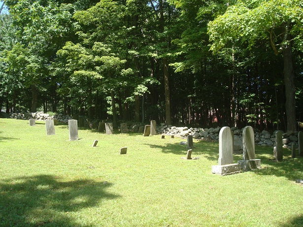 Right side of the cemetery
