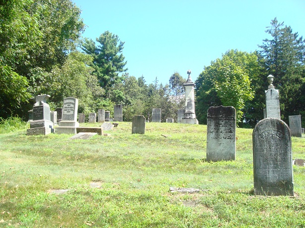Sandy Hook Cemetery, front facing